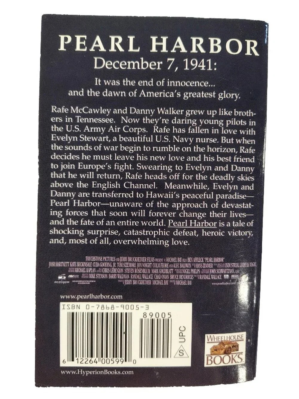 (2001) First Edition Pearl Harbor A Novel By Randall Wallace